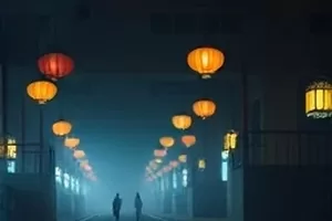 雨季不再来屋檐雨帘与旧信纸的画面